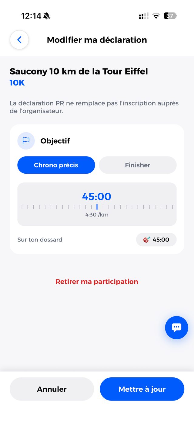 Modifier ma déclaration